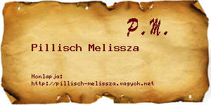 Pillisch Melissza névjegykártya